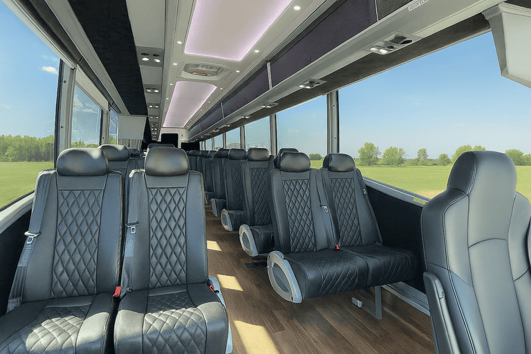 coach bus in Mansfield