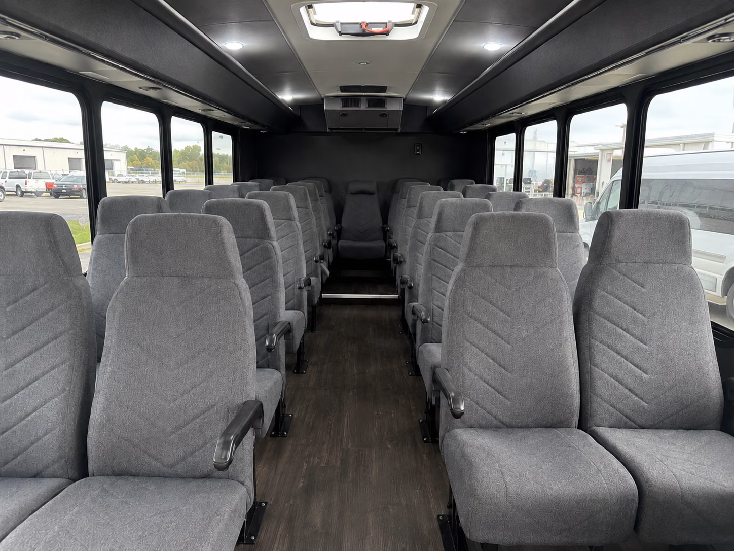 mansfield 20 passenger minibus interior