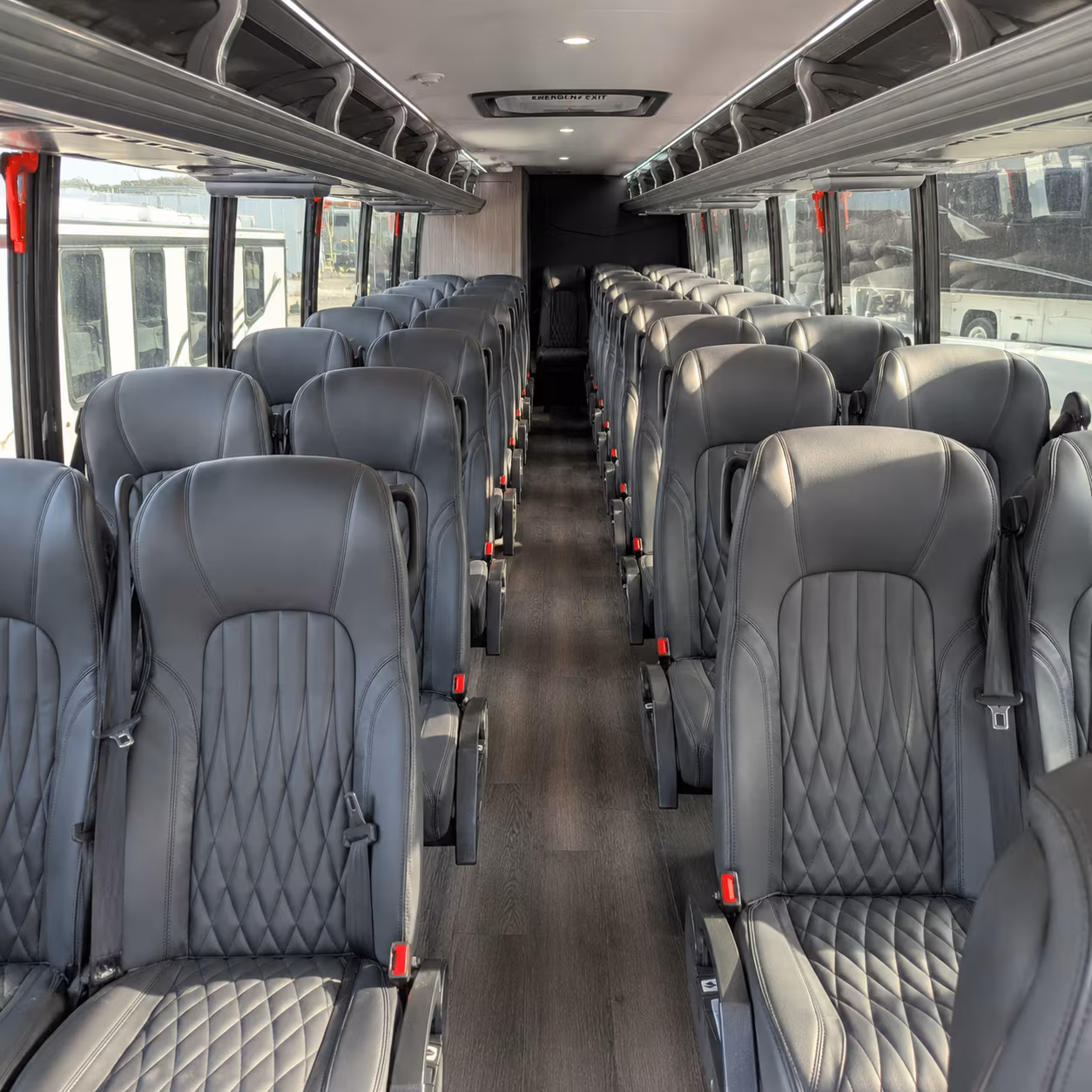 mansfield airport transportation onboard seating