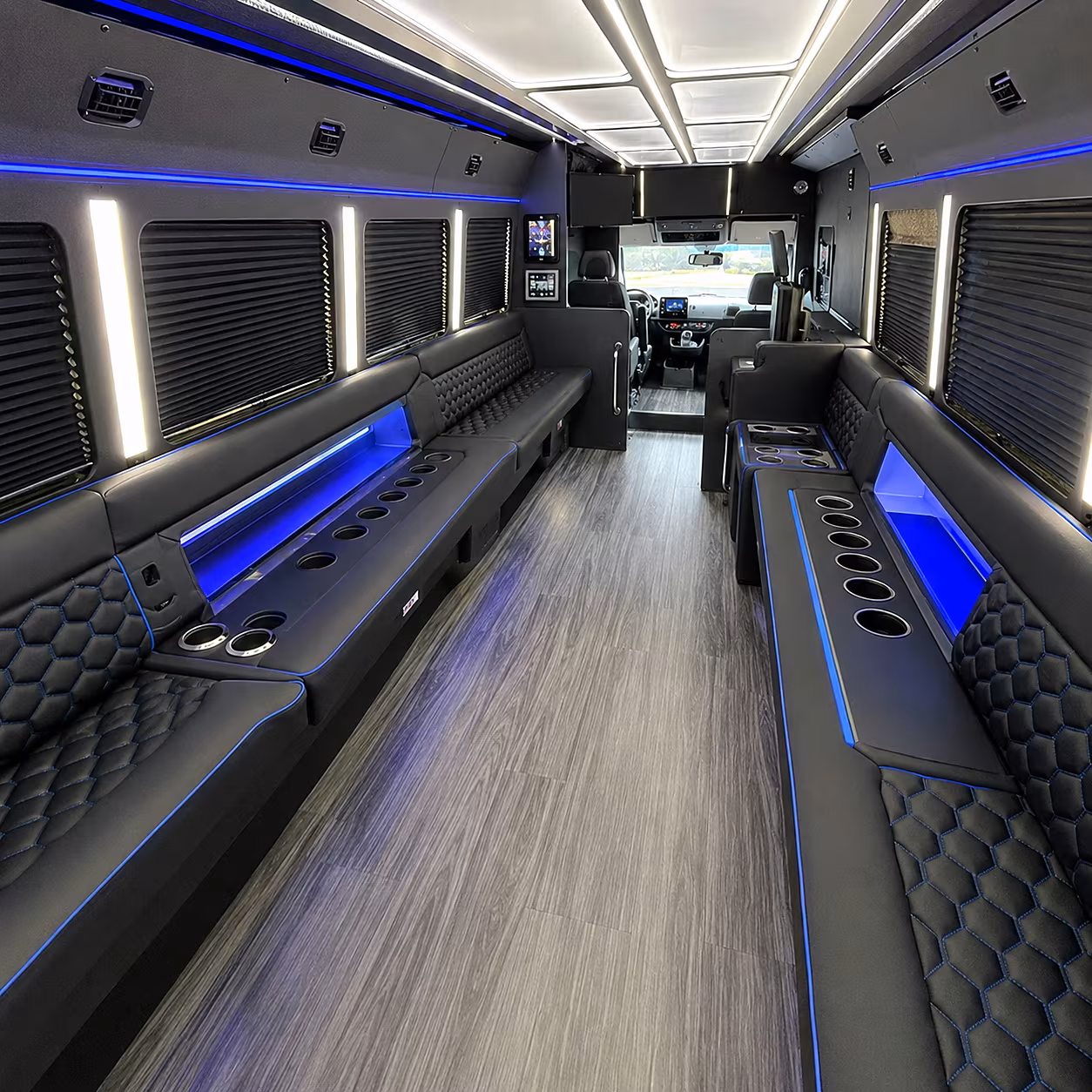 mansfield party bus interior