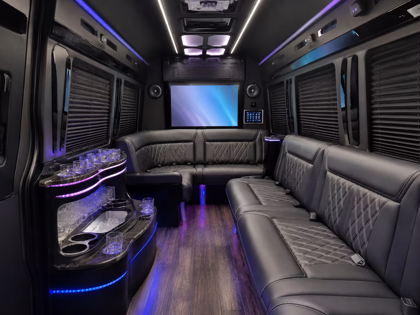 mansfield sprinter limousine inside