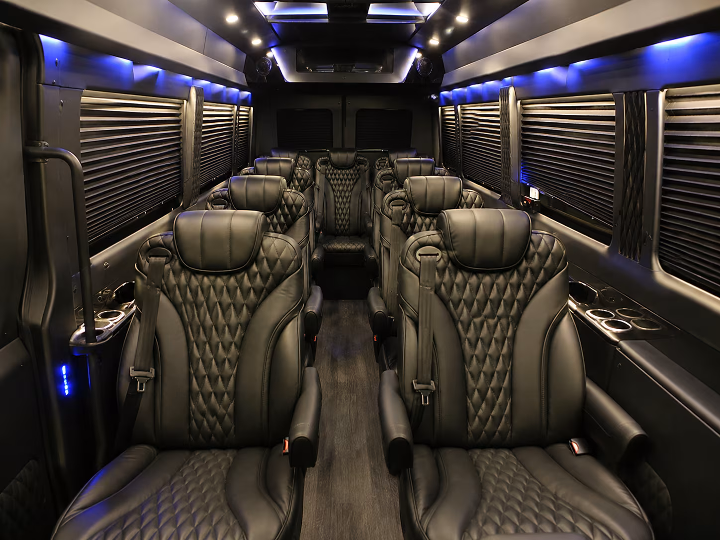 mansfield sprinter van with driver inside